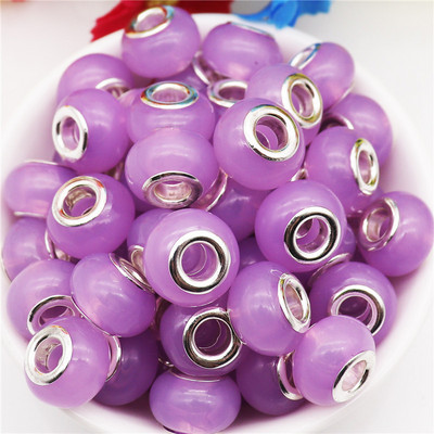 10 db/tétel nagy lyuk, kerek csillogó gyöngyök, varázslatok Fit Pandora karkötő kígyó lánczsinór nyaklánc ékszerkészítéshez, női barkácsoláshoz