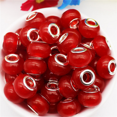 10 db/tétel nagy lyuk, kerek csillogó gyöngyök, varázslatok Fit Pandora karkötő kígyó lánczsinór nyaklánc ékszerkészítéshez, női barkácsoláshoz