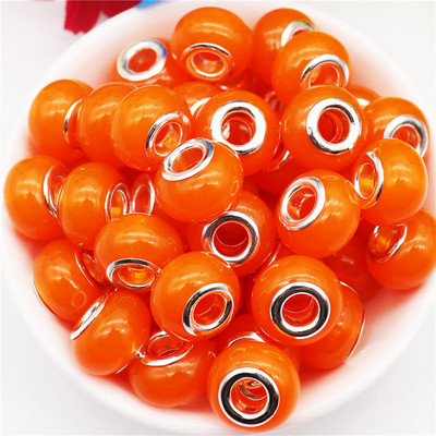 10 db/tétel nagy lyuk, kerek csillogó gyöngyök, varázslatok Fit Pandora karkötő kígyó lánczsinór nyaklánc ékszerkészítéshez, női barkácsoláshoz