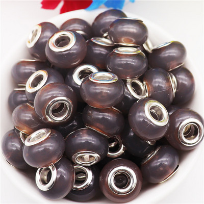 10 db/tétel nagy lyuk, kerek csillogó gyöngyök, varázslatok Fit Pandora karkötő kígyó lánczsinór nyaklánc ékszerkészítéshez, női barkácsoláshoz