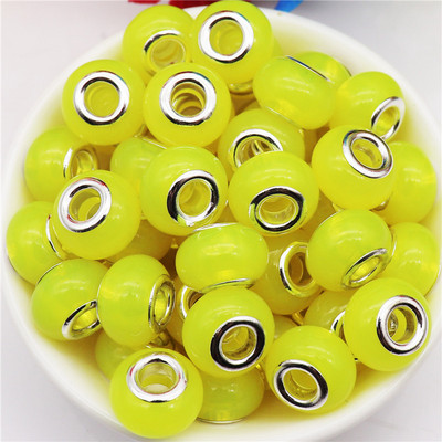 10 db/tétel nagy lyuk, kerek csillogó gyöngyök, varázslatok Fit Pandora karkötő kígyó lánczsinór nyaklánc ékszerkészítéshez, női barkácsoláshoz