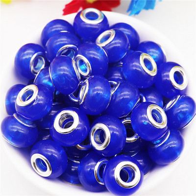 10 db/tétel nagy lyuk, kerek csillogó gyöngyök, varázslatok Fit Pandora karkötő kígyó lánczsinór nyaklánc ékszerkészítéshez, női barkácsoláshoz