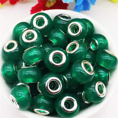 10 db/tétel nagy lyuk, kerek csillogó gyöngyök, varázslatok Fit Pandora karkötő kígyó lánczsinór nyaklánc ékszerkészítéshez, női barkácsoláshoz