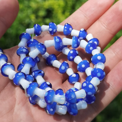 Didmeninė prekyba įvairiaspalvėmis grybų lempomis, stikliniais palaidais karoliukais, „pasidaryk pats“ papuošalų gamyba Rankų darbo apyrankių karolių priedai medžiaga