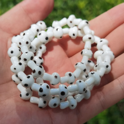 Didmeninė prekyba įvairiaspalvėmis grybų lempomis, stikliniais palaidais karoliukais, „pasidaryk pats“ papuošalų gamyba Rankų darbo apyrankių karolių priedai medžiaga