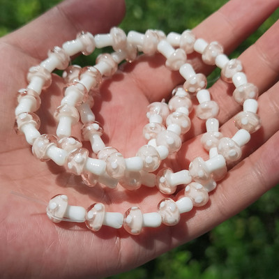 Didmeninė prekyba įvairiaspalvėmis grybų lempomis, stikliniais palaidais karoliukais, „pasidaryk pats“ papuošalų gamyba Rankų darbo apyrankių karolių priedai medžiaga