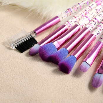 10 τμχ Σετ πινέλα μακιγιάζ Glitter Lovely Pink Eye Brushes Set Eyeliner Eyebrow Eyebrow Brushes Brushes Set Cosmetic Beauty Tools