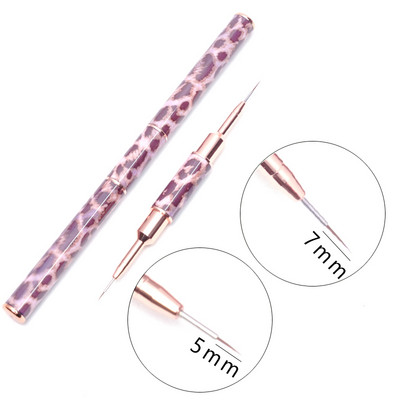 1 tk Kahe otsaga küünekunsti pintsli jooned triibu värvimine joonistuspliiats akrüül UV geel pikendusvõred pintsli disain isetegemise maniküüri tööriistad