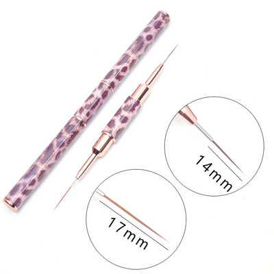 1 tk Kahe otsaga küünekunsti pintsli jooned triibu värvimine joonistuspliiats akrüül UV geel pikendusvõred pintsli disain isetegemise maniküüri tööriistad