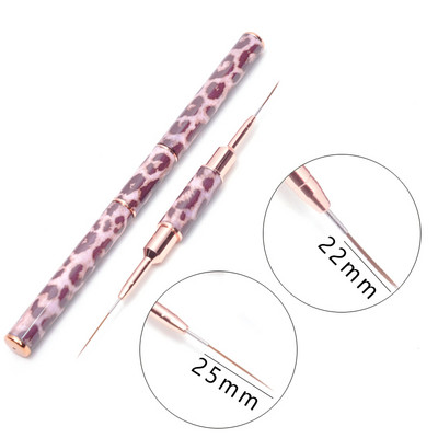 1 tk Kahe otsaga küünekunsti pintsli jooned triibu värvimine joonistuspliiats akrüül UV geel pikendusvõred pintsli disain isetegemise maniküüri tööriistad