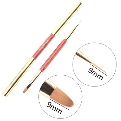 1 tk Kahe otsaga küünekunsti pintsli jooned triibu värvimine joonistuspliiats akrüül UV geel pikendusvõred pintsli disain isetegemise maniküüri tööriistad