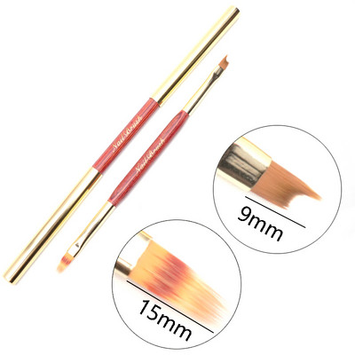 1 tk Kahe otsaga küünekunsti pintsli jooned triibu värvimine joonistuspliiats akrüül UV geel pikendusvõred pintsli disain isetegemise maniküüri tööriistad