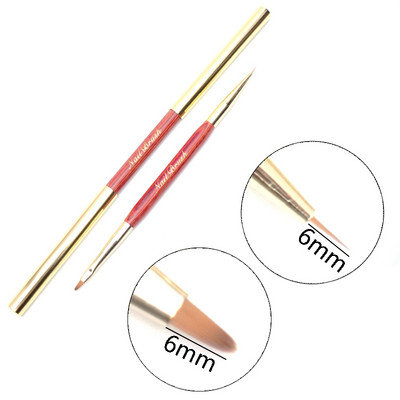 1 tk Kahe otsaga küünekunsti pintsli jooned triibu värvimine joonistuspliiats akrüül UV geel pikendusvõred pintsli disain isetegemise maniküüri tööriistad