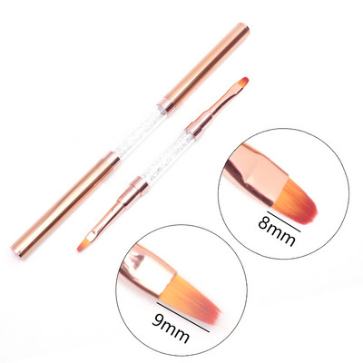1 tk Kahe otsaga küünekunsti pintsli jooned triibu värvimine joonistuspliiats akrüül UV geel pikendusvõred pintsli disain isetegemise maniküüri tööriistad