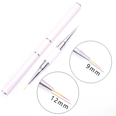 1 tk Kahe otsaga küünekunsti pintsli jooned triibu värvimine joonistuspliiats akrüül UV geel pikendusvõred pintsli disain isetegemise maniküüri tööriistad