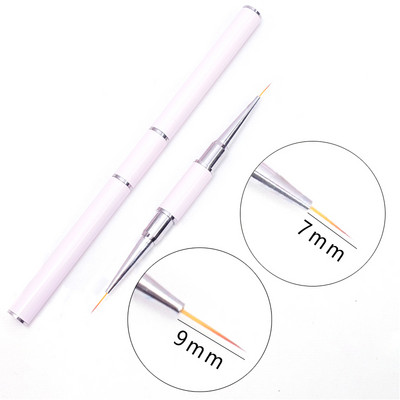 1 tk Kahe otsaga küünekunsti pintsli jooned triibu värvimine joonistuspliiats akrüül UV geel pikendusvõred pintsli disain isetegemise maniküüri tööriistad