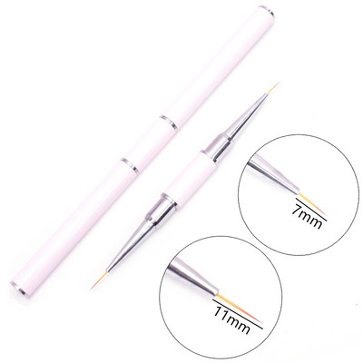 1 tk Kahe otsaga küünekunsti pintsli jooned triibu värvimine joonistuspliiats akrüül UV geel pikendusvõred pintsli disain isetegemise maniküüri tööriistad