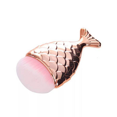 Βούρτσες νυχιών Mermaid Tail Soft Cleaning Dust Powder for Nails Care Cosmetic Brushes Nail Art Brush Beauty Make Up Tools