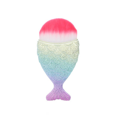 Βούρτσες νυχιών Mermaid Tail Soft Cleaning Dust Powder for Nails Care Cosmetic Brushes Nail Art Brush Beauty Make Up Tools