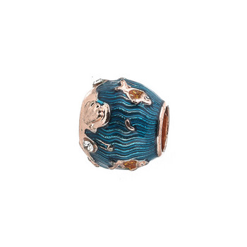 2 τεμάχια/Παρτίδα Μπλε αστερίες & γοητεία ψαριών μενταγιόν που ταιριάζει σε βραχιόλια Pandor για γυναίκες Παιδική μόδα κοσμήματα σε στυλ ωκεανού Κατασκευή δώρων