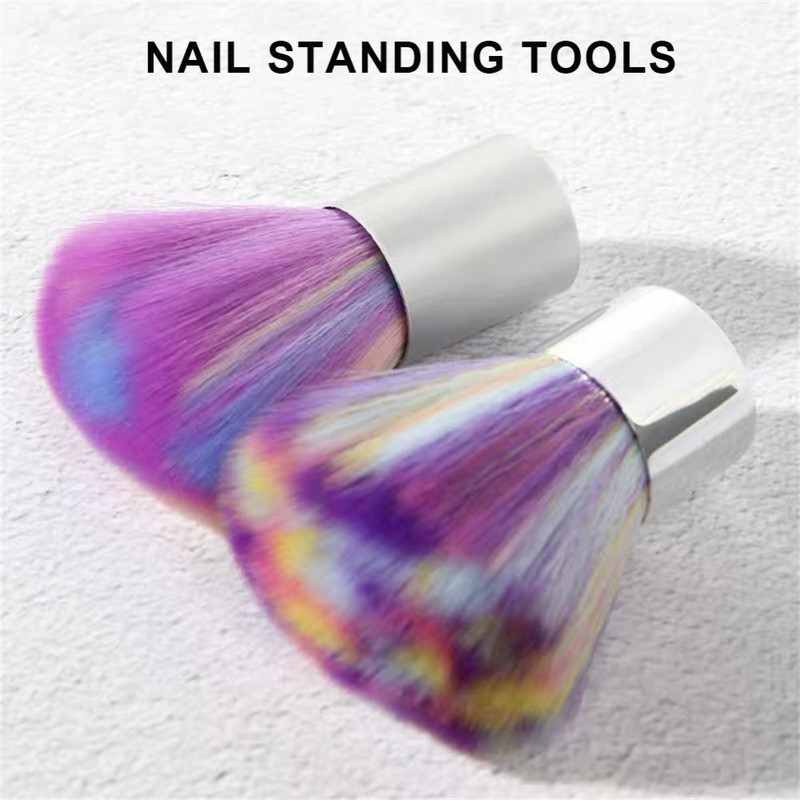 1PC akrilna četka za čišćenje noktiju meka puder za uklanjanje prašine prijenosni alati za manikuru pedikura pribor za njegu noktiju