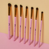 7 τμχ Σετ βούρτσα σκιών ματιών Eye Shadow Face Contour Blending Concealer Μίνι φορητό εργαλείο μακιγιάζ ομορφιάς για κορίτσια δώρο PVC τσάντα