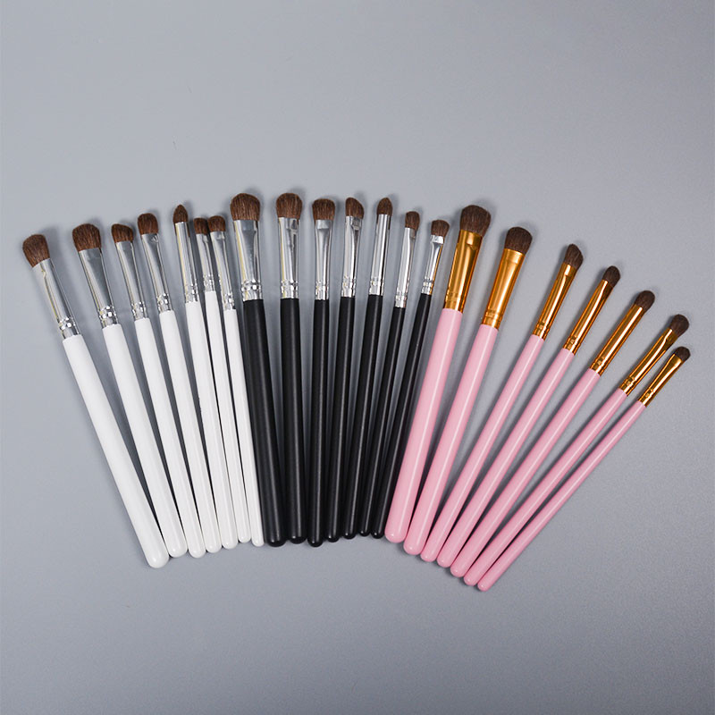 7 τμχ Σετ βούρτσα σκιών ματιών Eye Shadow Face Contour Blending Concealer Μίνι φορητό εργαλείο μακιγιάζ ομορφιάς για κορίτσια δώρο PVC τσάντα