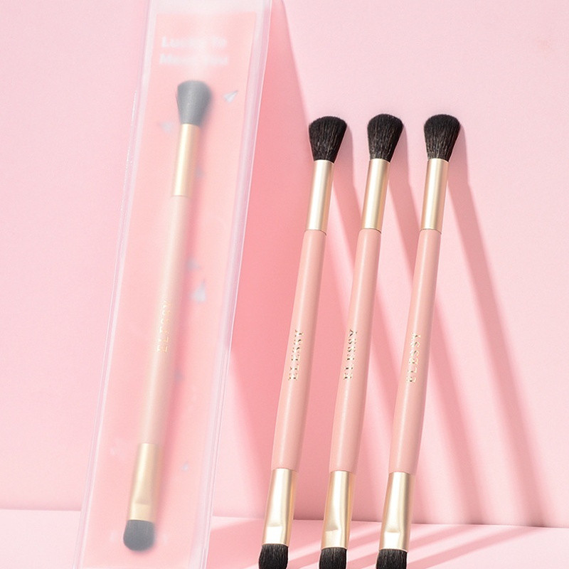 Lenoyn Double Head Eye Shadow Brush Eye Halo Λεπτομέρειες Brush Soft Hair Skin Skin Portable single Pack Student Tool Makeup