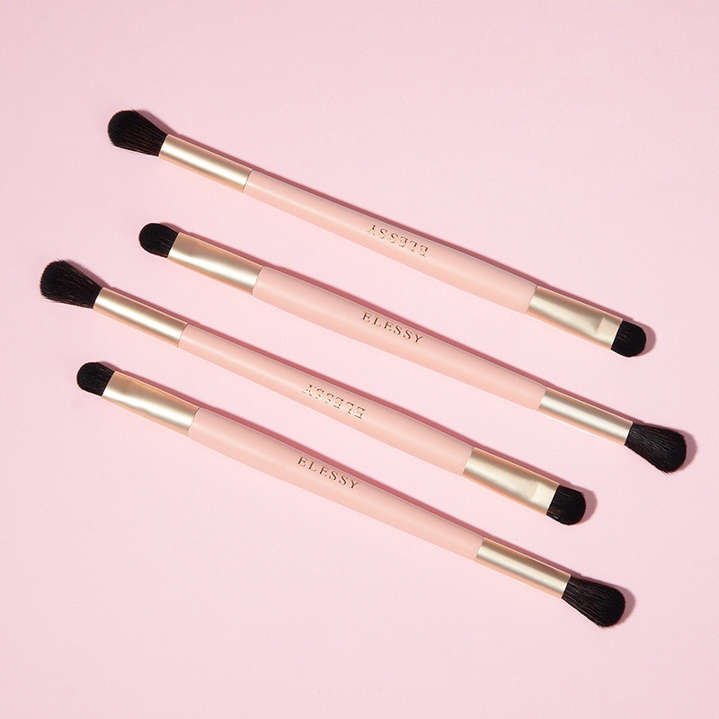 Lenoyn Double Head Eye Shadow Brush Eye Halo Λεπτομέρειες Brush Soft Hair Skin Skin Portable single Pack Student Tool Makeup