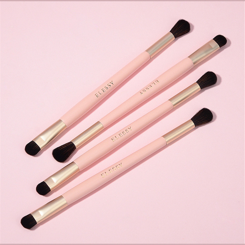 Lenoyn Double Head Eye Shadow Brush Eye Halo Λεπτομέρειες Brush Soft Hair Skin Skin Portable single Pack Student Tool Makeup