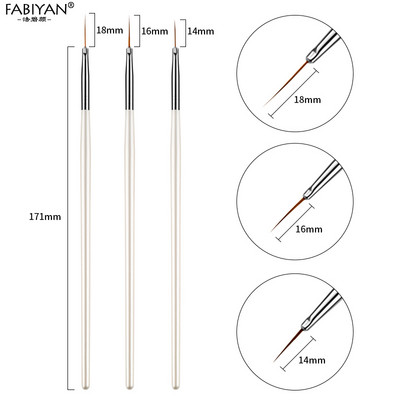 3 τμχ Ροζ σειράς με κουκκίδες Επίπεδη ζωγραφική με κρύσταλλο σκάλισμα με UV Gel Nail Art Ακρυλικό βερνίκι Σετ εργαλείων μανικιούρ με στυλό