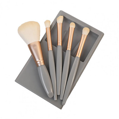 5 tk/komplekti meigipintsel Pehmete harjastega Mini Beauty Tool peitekreem lauvärv Make Up Brush Kit Lauvärvipintsel Reisi kasutamine