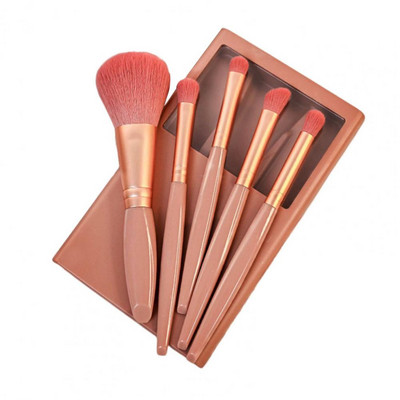 5 tk/komplekti meigipintsel Pehmete harjastega Mini Beauty Tool peitekreem lauvärv Make Up Brush Kit Lauvärvipintsel Reisi kasutamine
