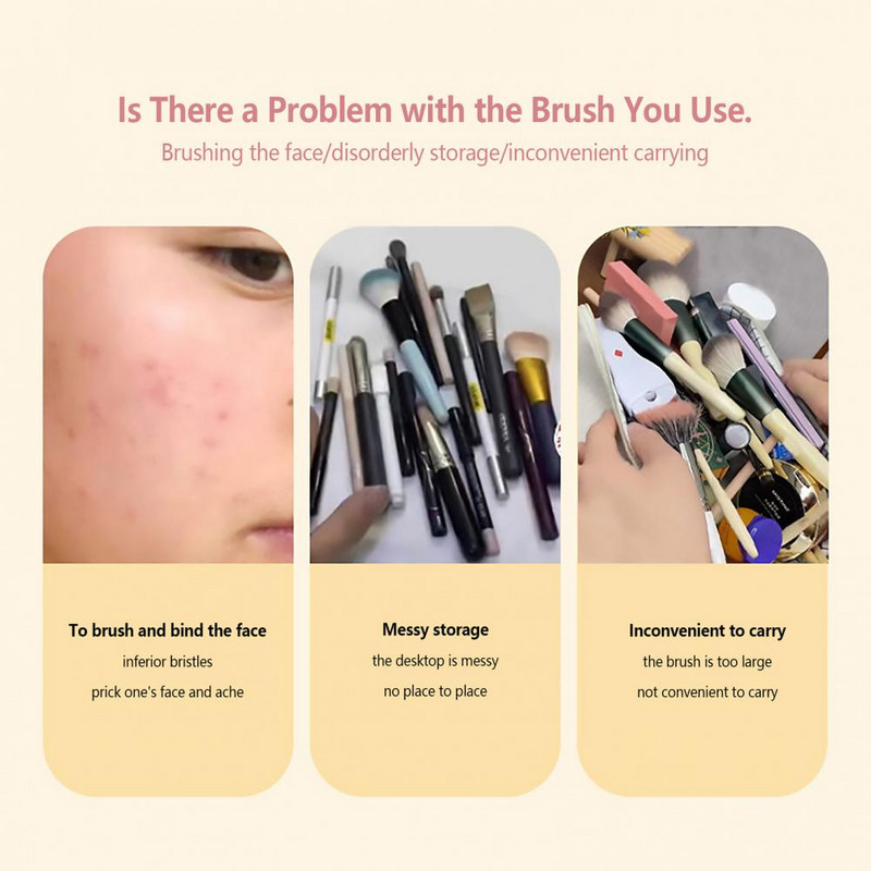 5 tk/komplekti meigipintsel Pehmete harjastega Mini Beauty Tool peitekreem lauvärv Make Up Brush Kit Lauvärvipintsel Reisi kasutamine