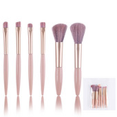 6pcs\set Σετ πινέλων μακιγιάζ Blusher Eyeshadow Brush Loose Powder Foundation Brushes Portable Cosmetics Applicators Εργαλεία μακιγιάζ