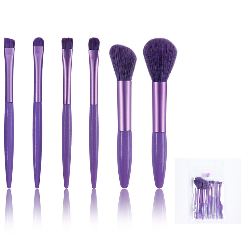 6pcs\set Σετ πινέλων μακιγιάζ Blusher Eyeshadow Brush Loose Powder Foundation Brushes Portable Cosmetics Applicators Εργαλεία μακιγιάζ