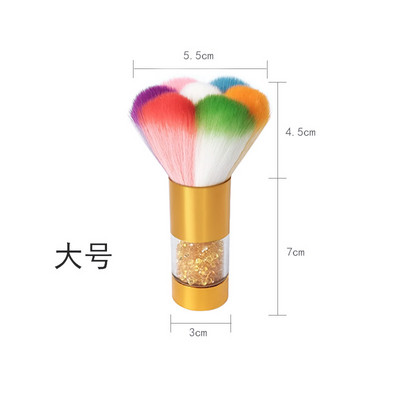 1 τεμ Βούρτσα νυχιών για μανικιούρ Βούρτσα νυχιών Αξεσουάρ νυχιών Εργαλεία Δημοφιλή στρογγυλά μικρά βερνίκια τζελ βούρτσες καθαρισμού σκόνης
