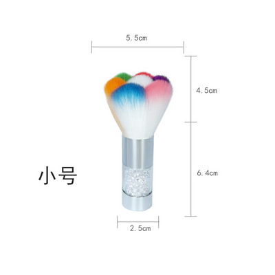 1 τεμ Βούρτσα νυχιών για μανικιούρ Βούρτσα νυχιών Αξεσουάρ νυχιών Εργαλεία Δημοφιλή στρογγυλά μικρά βερνίκια τζελ βούρτσες καθαρισμού σκόνης