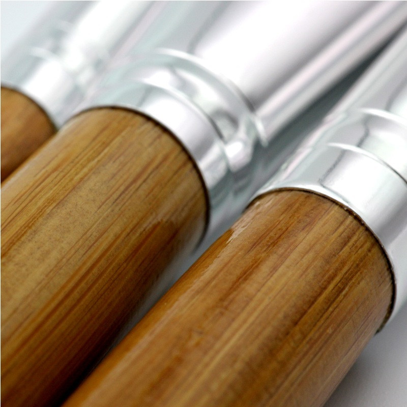 11 τμχ/σετ Πινέλα μακιγιάζ με λαβή μπαμπού Σετ Κιτ σκιάς ματιών Concealer φρυδιών Blush Foundation Cosmetic Brushes Beauty Tools