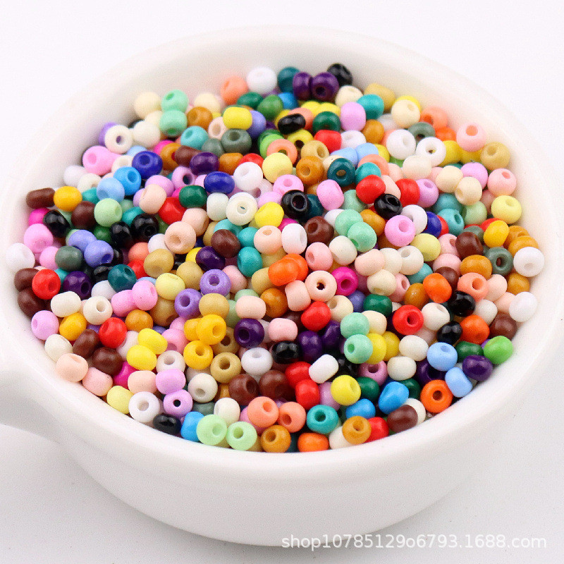 2/3/4mm margele de sticlă rotunde, opace, rezistente la uzură, 11/0 8/0 6/0, mărgele de semințe distanțiere uniforme pentru fabricarea de bijuterii DIY, material de cusut