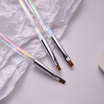 Aurora French Stripe Nail Art Brush 3D Tips Γραμμή μανικιούρ Σχεδιάζοντας βούρτσες UV Gel Εργαλεία βαφής Ακρυλικά αξεσουάρ νυχιών