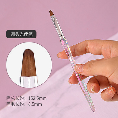Aurora French Stripe Nail Art Brush 3D Tips Γραμμή μανικιούρ Σχεδιάζοντας βούρτσες UV Gel Εργαλεία βαφής Ακρυλικά αξεσουάρ νυχιών