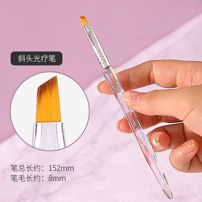 Aurora French Stripe Nail Art Brush 3D Tips Γραμμή μανικιούρ Σχεδιάζοντας βούρτσες UV Gel Εργαλεία βαφής Ακρυλικά αξεσουάρ νυχιών