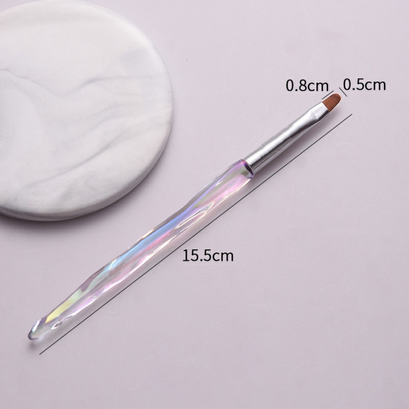 Aurora French Stripe Nail Art Brush 3D Tips Γραμμή μανικιούρ Σχεδιάζοντας βούρτσες UV Gel Εργαλεία βαφής Ακρυλικά αξεσουάρ νυχιών