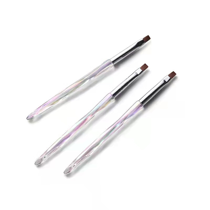 Aurora French Stripe Nail Art Brush 3D Tips Γραμμή μανικιούρ Σχεδιάζοντας βούρτσες UV Gel Εργαλεία βαφής Ακρυλικά αξεσουάρ νυχιών