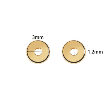 10-100 τμχ από ανοξείδωτο ατσάλι επίπεδες στρογγυλές χάντρες αποστάτες DIY Κοσμήματα κατασκευής βραχιόλι κολιέ σκουλαρίκι Προμήθειες χειροτεχνίας Αξεσουάρ