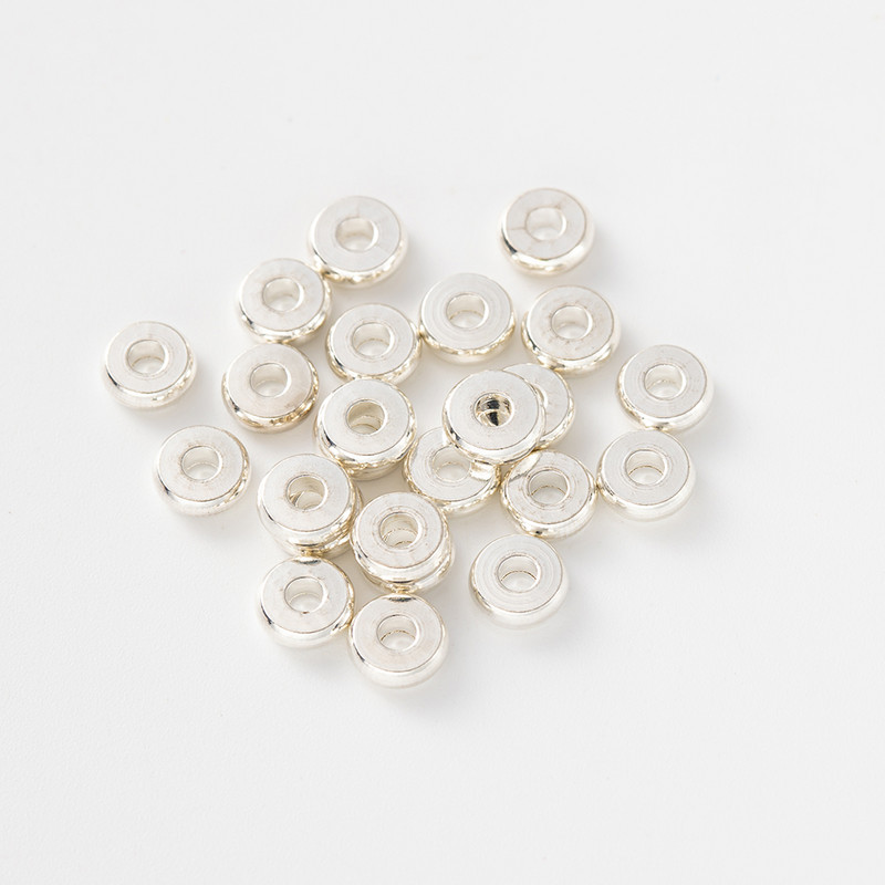 10-100 kom. Plosnate okrugle labave razmaknice od nehrđajućeg čelika DIY izrada nakita Narukvica Ogrlica Naušnice Potrepštine za obrt Dodaci