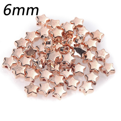 100/200/300 tk 4/5/6 mm tähe ümmargused CCB helmed kuldse hõbeda värvi lahtised vahehelmed ehete jaoks. Leidke ise ise tarvikud