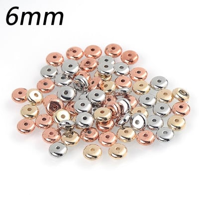 100/200/300 tk 4/5/6 mm tähe ümmargused CCB helmed kuldse hõbeda värvi lahtised vahehelmed ehete jaoks. Leidke ise ise tarvikud