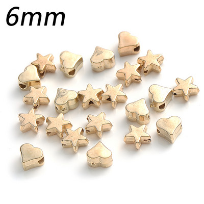 100/200/300 tk 4/5/6 mm tähe ümmargused CCB helmed kuldse hõbeda värvi lahtised vahehelmed ehete jaoks. Leidke ise ise tarvikud